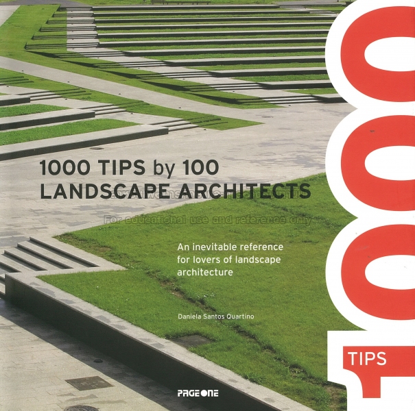 1000 tips by 100 landscape architects by Santos Quartino, Daniela